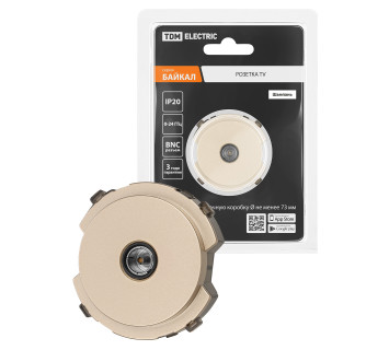 TV розетка оконечная шампань, 