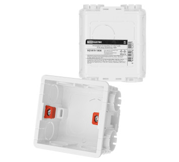 Установочная коробка СП 86х86х50, IP20, инд. штрихкод, TDM.