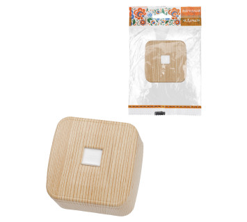 Розетка компьютерная (RJ-45) открытой установки IP20, сосна 