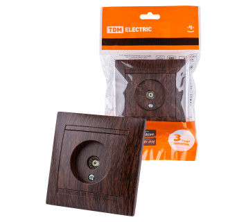 Розетка телевизионная простая (0-2400МГц, 