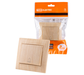 Кнопка звонковая 6А сосна 