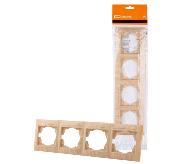 Рамка 4-х постовая горизонтальная сосна 