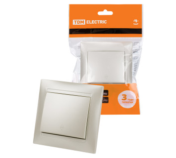 Выключатель на 2 направления 1 кл. 10А перламутр 