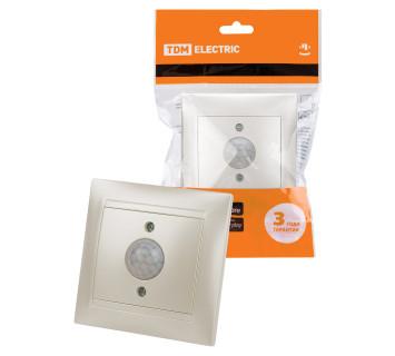 Выключатель с датчиком движения 1А перламутр 