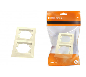 Рамка 2-х постовая горизонтальная сл. кость 