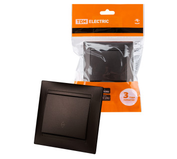 Выключатель на 2 направления 1 кл. 10А шоколад 