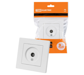 Розетка телевизионная простая (0-2400МГц, 