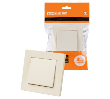 Выключатель 1 кл. 10А сл. кость 