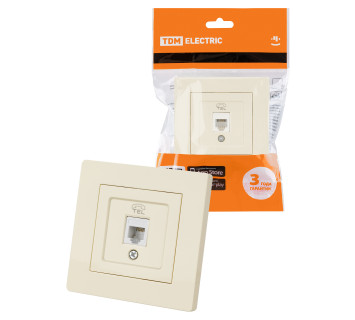 Розетка телефонная RJ11 сл. кость 