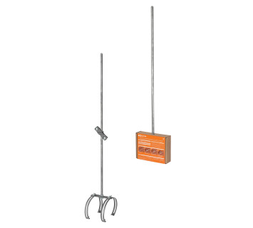 Молниеприемник, комплект для круглого конька №1, длина 1 м TDM