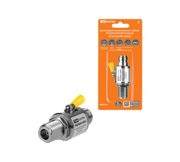 Грозозащита коакс кабеля TV/SAT/CATV/Wi-Fi/3G/4G,N-гнездо/N-штекер, 50 Ом, DC-3 ГГц, 200В, IP67, TDM