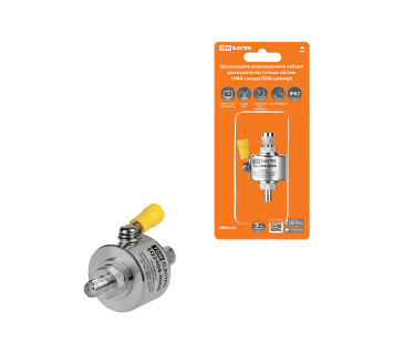 Грозозащита коакс кабеля ВЧ систем, SMA-гнездо/SMA-штекер 50 Ом DC-6 ГГц 200Вт, с зазем, IP67, TDM