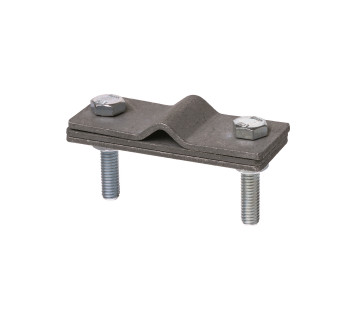 Зажим соединит.2-х болт. с контакт. пластиной прут-полоса, полоса 40х4 - прут ?6-10 мм, термодиф.TDM