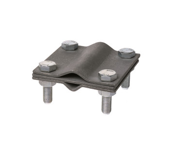 Зажим соединит. 4-х болт. штырь-полоса/прут, штырь ?16 - полоса 40х4/прут ?6-16 мм, термодиф. TDM