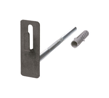 Держатель фасадный для прута ?8-10 мм длина 200 мм с дюбелем, стальной крюк TDM