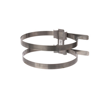 Держатель хомут сдвоенный ?80-300 мм для изоляционной штанги, М8, термодиффузия TDM