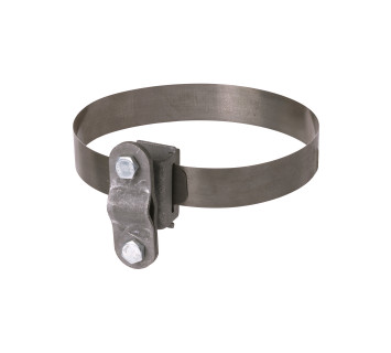 Держатель хомут ?10-200 мм нержавеющая сталь, для прута ?6-10 мм, стальной зажим термодиффузия TDM