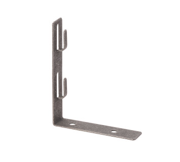 Держатель угловой под черепицу для прута ?6-10 мм, 2 стал. крюка, основание 100 мм, гор. цинк. TDM