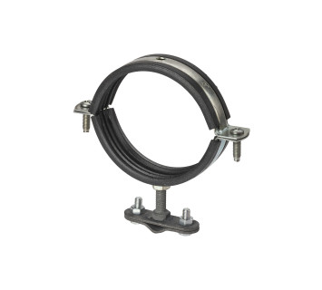 Держатель хомут с резиновым уплотнением ?86-92 мм, для прута ?6-10 мм, стальной зажим, термодиф. TDM