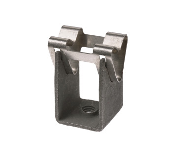 Держатель для гориз. и верт. поверхностей, стал. Фикс.для прута ?8 мм, высота 35 мм, гор. цинк. TDM