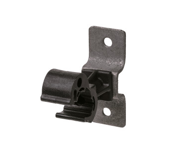 Держатель для гор. и верт. поверхностей, полим. фикс. с защелкой для прута ?8-10 мм, выс. 45 мм TDM