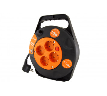 Удлинитель силовой в корпусе УКз16-004 TDM (4 места/10м ПВС 3х1,5)