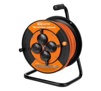 Удлинитель силовой УКз16-004 TDM (IP44 4 места/50м ПВС 3х1,5)