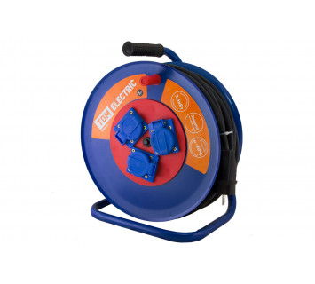 Удлинитель силовой УХз16-003 TDM (метал. катушка,АЗ,3 места IP44/30м КГ 3х2,5)