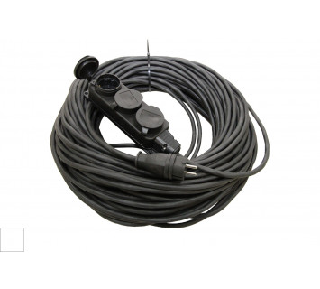 Удлинитель-шнур силовой каучук УШз16-103 IP44 3 гнезда с/з, 40м КГ 3х1,5 TDM