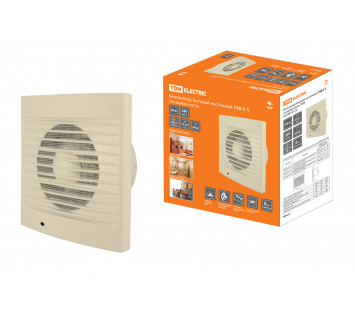 Вентилятор бытовой настенный 150 С-1, слоновая кость TDM