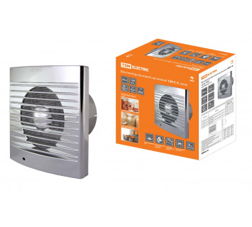 Вентилятор бытовой настенный 120 С-2, хром TDM