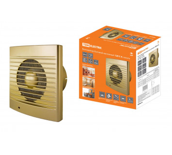 Вентилятор бытовой настенный 120 С-4, золото TDM