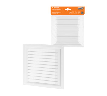 Решетка металл. 200х200, белая, с покрытием полимерной эмалью, TDM