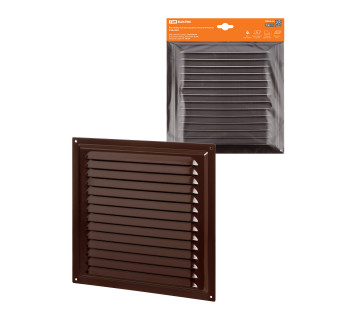 Решетка металл. 250х250, коричневая, с покрытием полимерной эмалью TDM