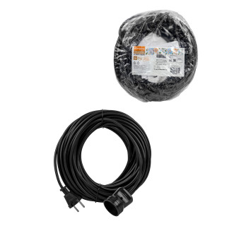 Удлинитель-шнур силовой народный ПВС 3500 Вт б/з, 10м, штепс. гнездо