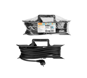 Удлинитель-шнур на рамке силовой народный ПВС 2200 Вт с/з, 10м, штепс. гнездо