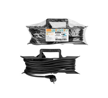 Удлинитель-шнур на рамке силовой народный ПВС 4000 Вт с/з, 10м, штепс. гнездо