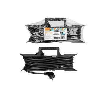 Удлинитель-шнур на рамке силовой народный ПВС 4000 Вт с/з, 30м, штепс. гнездо