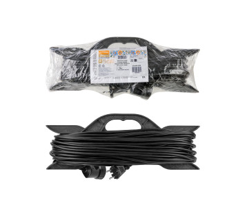 Удлинитель-шнур на рамке силовой народный ПВС 3500 Вт б/з, 20м, штепс. гнездо