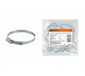 Хомут червячный, d 12-20 мм TDM