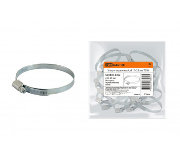 Хомут червячный, d 16-25 мм TDM