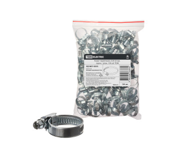 Хомут червячный, d 20-32 мм, оцинк  (упак. 100 шт) TDM