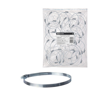 Хомут червячный, d 110-130 мм, оцинк  (упак. 100 шт) TDM