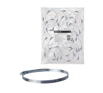 Хомут червячный, d 130-150 мм, оцинк  (упак. 100 шт) TDM