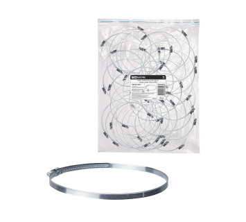 Хомут червячный, d 150-170 мм, оцинк  (упак. 100 шт) TDM