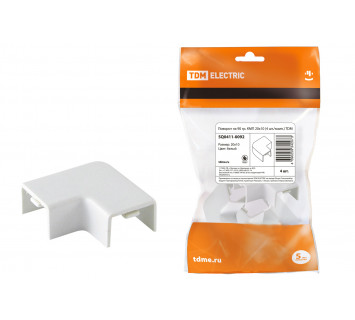 Поворот на 90 гр. КМП 20x10 (4 шт./комп.) TDM