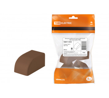 Заглушка кабельной трассы КМЗ 20х10 бук (4 шт./комп.) TDM