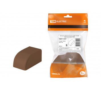 Заглушка кабельной трассы КМЗ 100x60 бук (2 шт./комп.) TDM