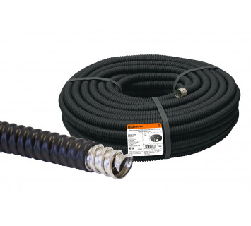 Металлорукав в ПВХ-изоляции РЗ-Ц-П d 50 черный без протяжки (20м) TDM