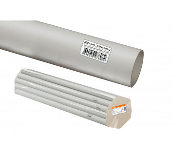 Труба гладкая жесткая ПВХ d 20 (104 м) длина 2 м индивид. штрихкод, серая TDM